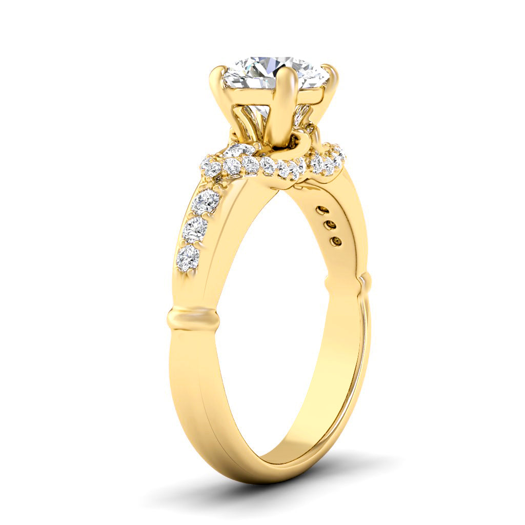 0.60-1.75 CT Round Cut Diamonds - Engagement Ring