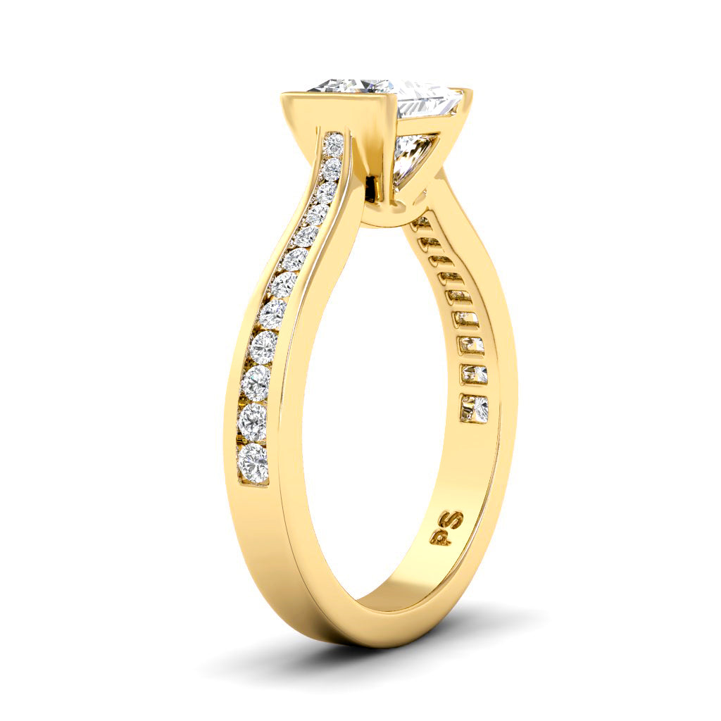 0.65-1.80 CT Round & Princess Cut Diamonds - Engagement Ring