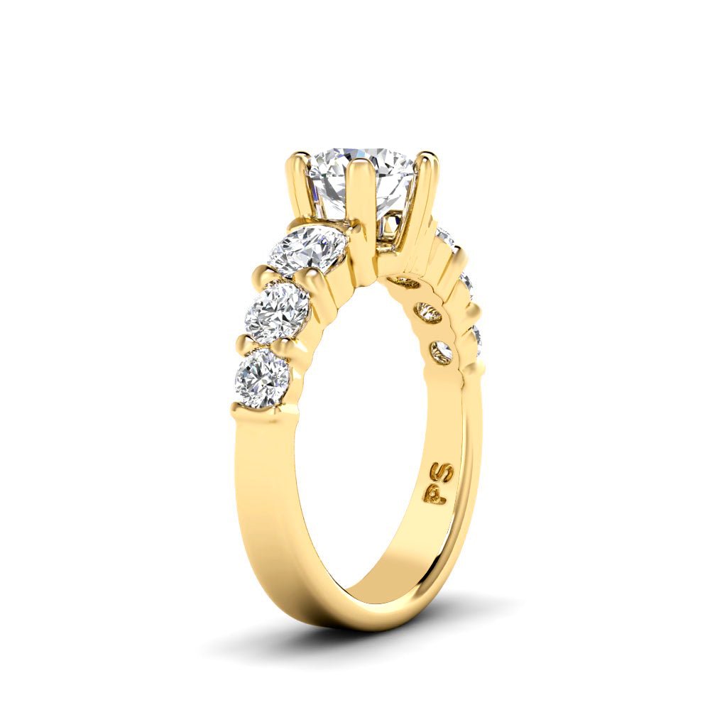 1.55-7.05 CT Round Cut Lab Grown Diamonds - Engagement Ring