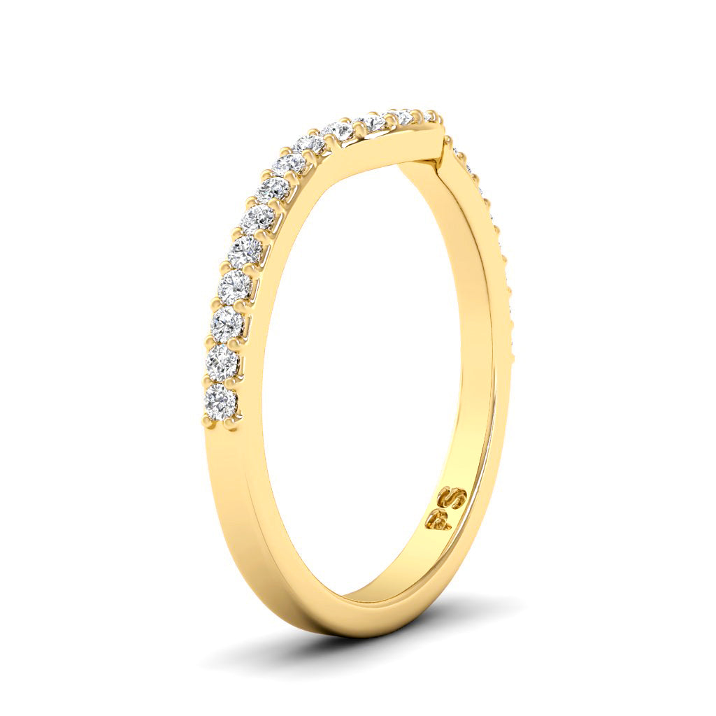 0.25 CT Round Cut Diamonds - Wedding Band