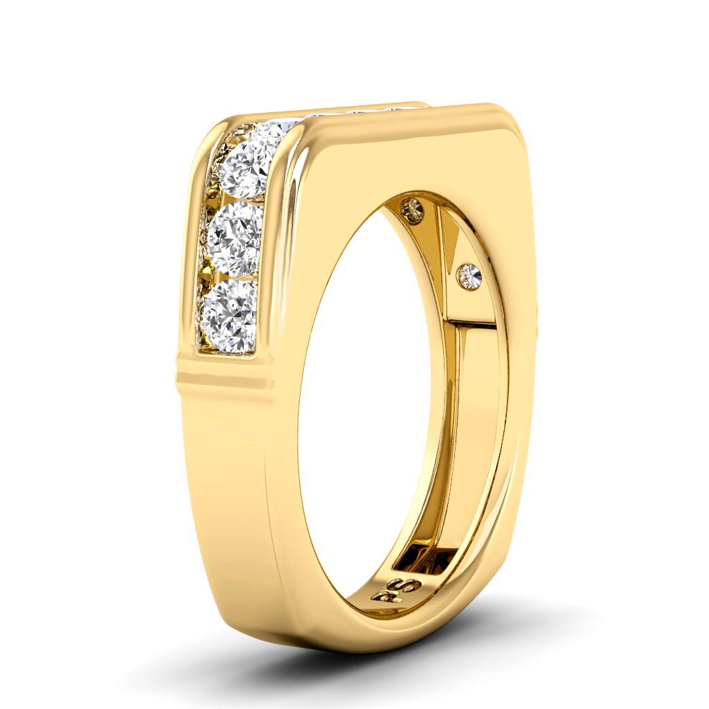 0.90 CT Round Cut Natural Diamonds - Wedding Band