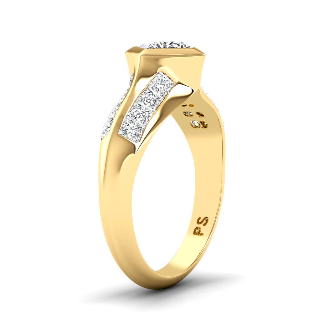 1.50-7.00 CT Princess Cut Lab Grown Diamonds - Engagement Ring