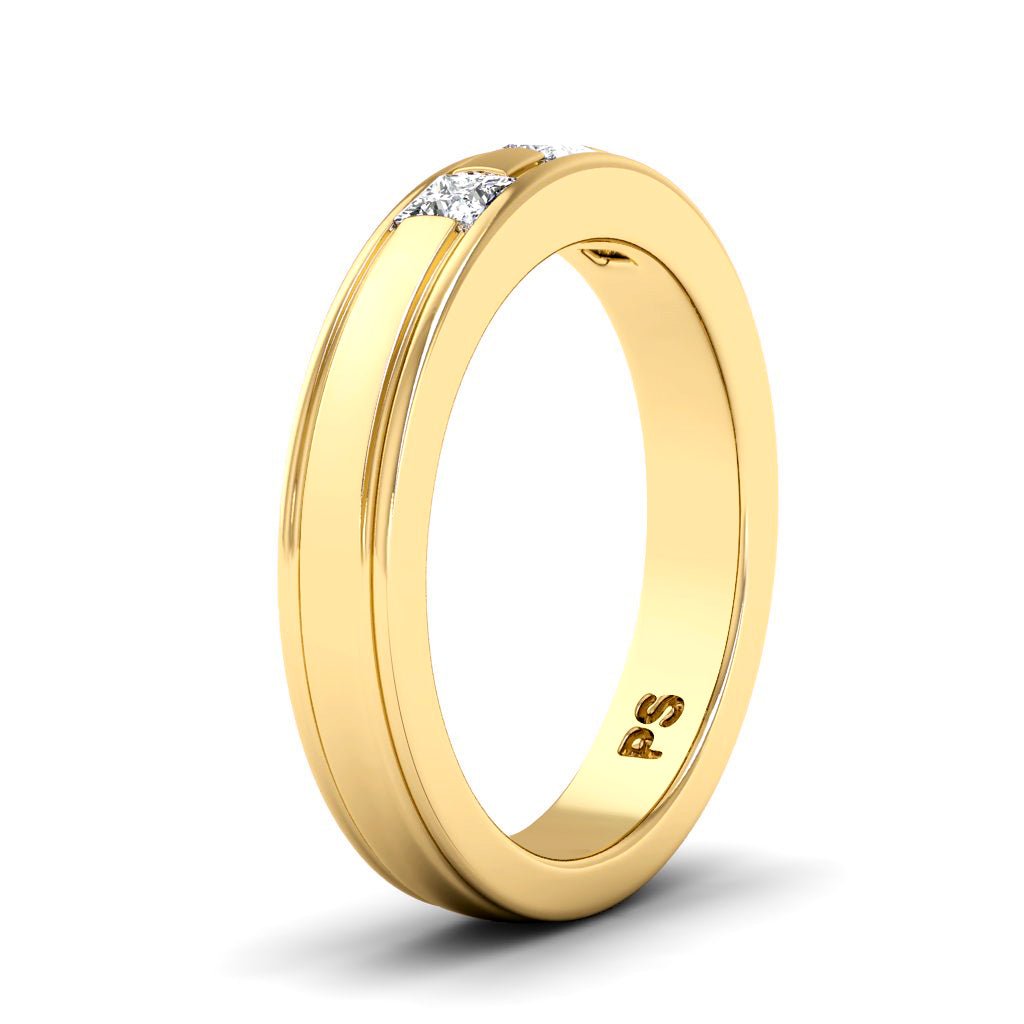 0.25 CT Princess Cut Lab Grown Diamonds - Wedding Band - Primestyle.com