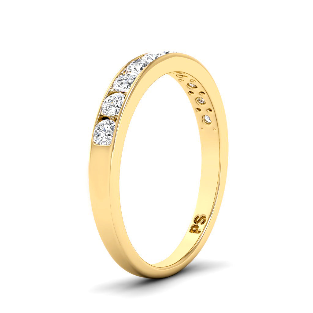 0.25 CT Round Cut Lab Grown Diamonds - Wedding Band