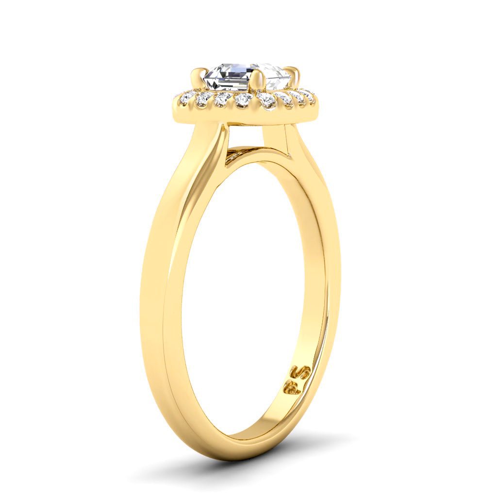 0.65-6.15 CT Ascher & Round Cut Lab Grown Diamonds - Engagement Ring
