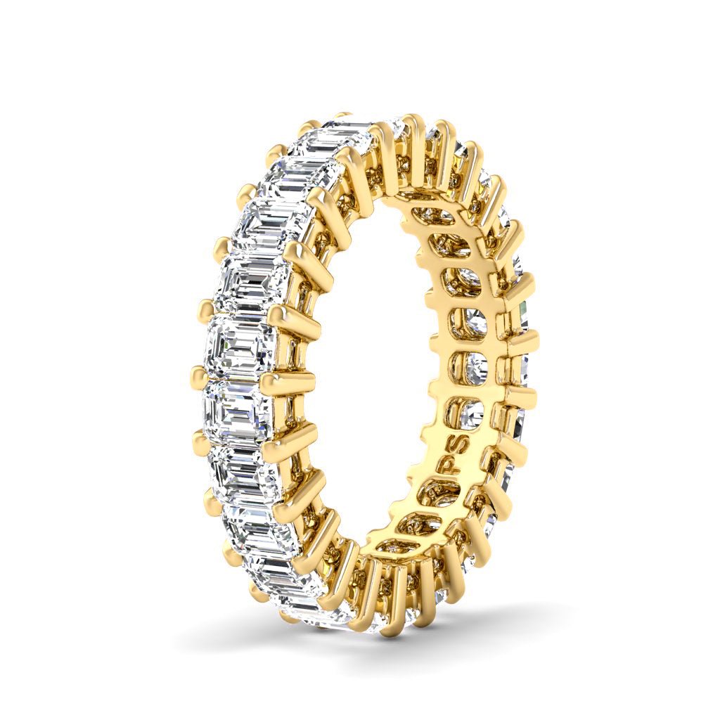 3.00 - 6.00 CT Emerald Cut Diamonds - Eternity Ring - Primestyle.com
