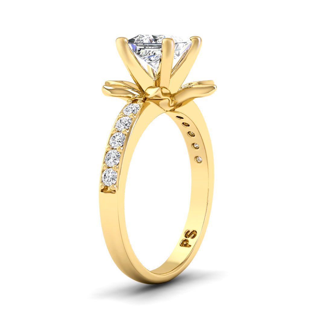 0.75 - 6.25 CT Princess & Round Cut Diamonds - Engagement Ring - Primestyle.com