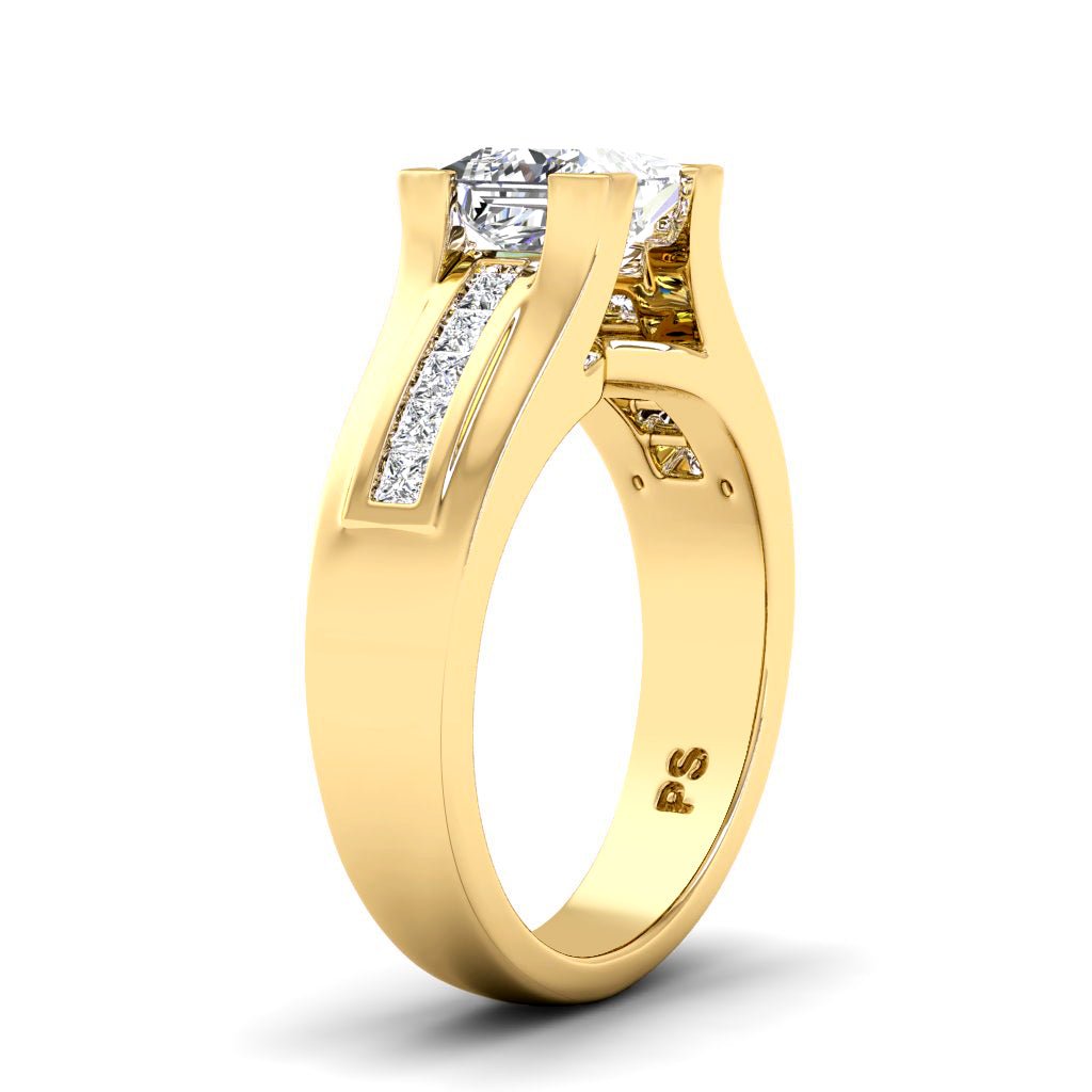 0.85 - 6.35 CT Princess Cut Diamonds - Engagement Ring - Primestyle.com