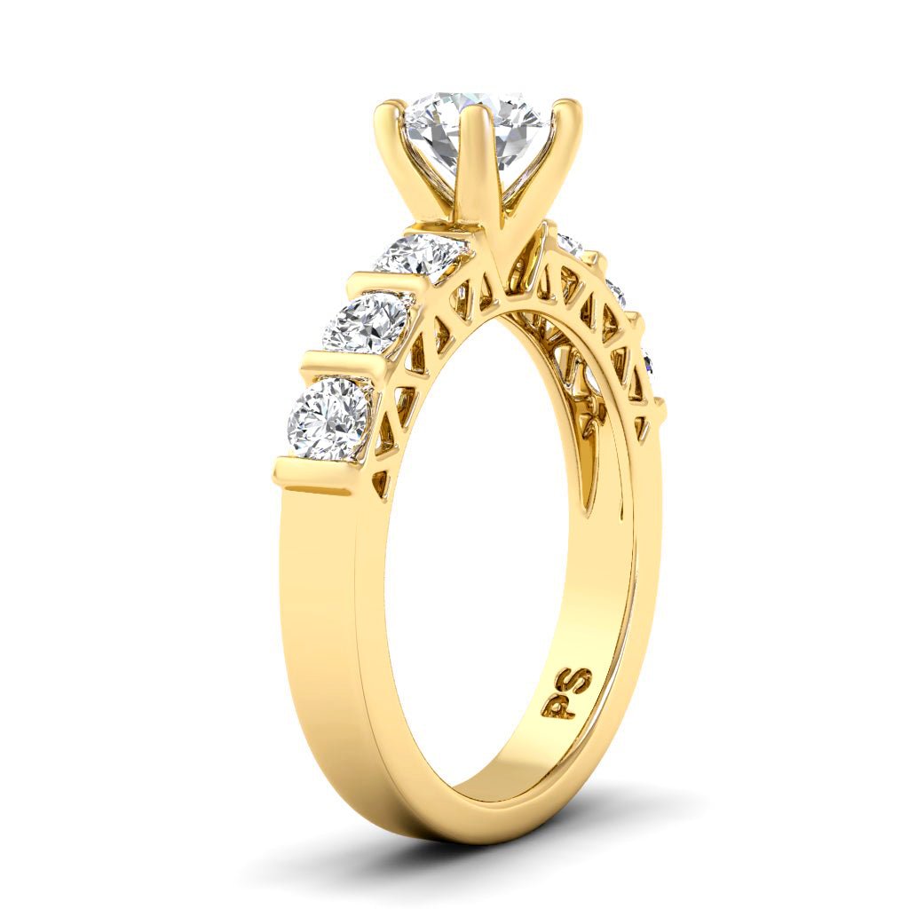 1.10-6.60 CT Round Cut Diamonds - Engagement Ring