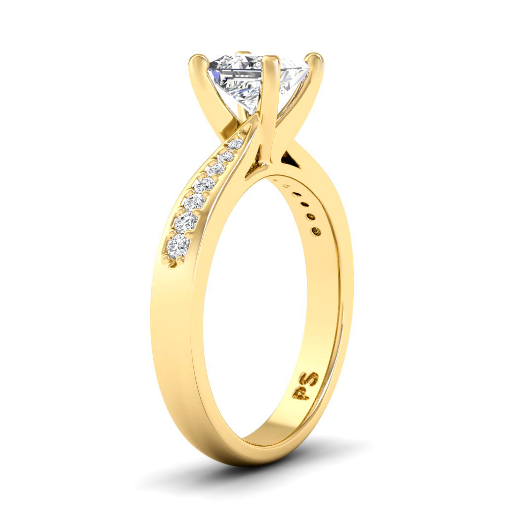 0.50-1.65 CT Round & Princess Cut Diamonds - Engagement Ring