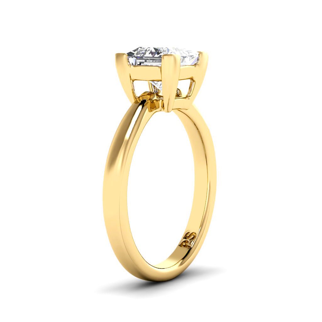 0.35 - 1.50 CT Princess Cut Natural Diamonds - Solitaire Rings - Primestyle.com