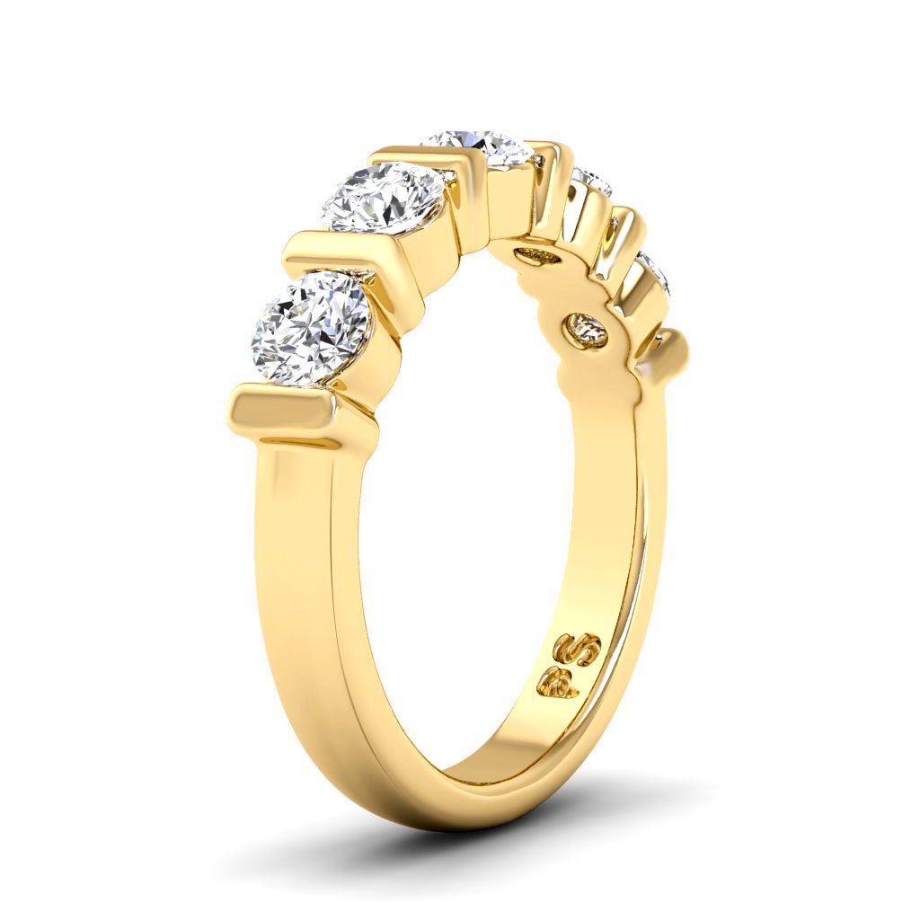 0.80 CT Round Cut Natural Diamonds - Wedding Band - Primestyle.com