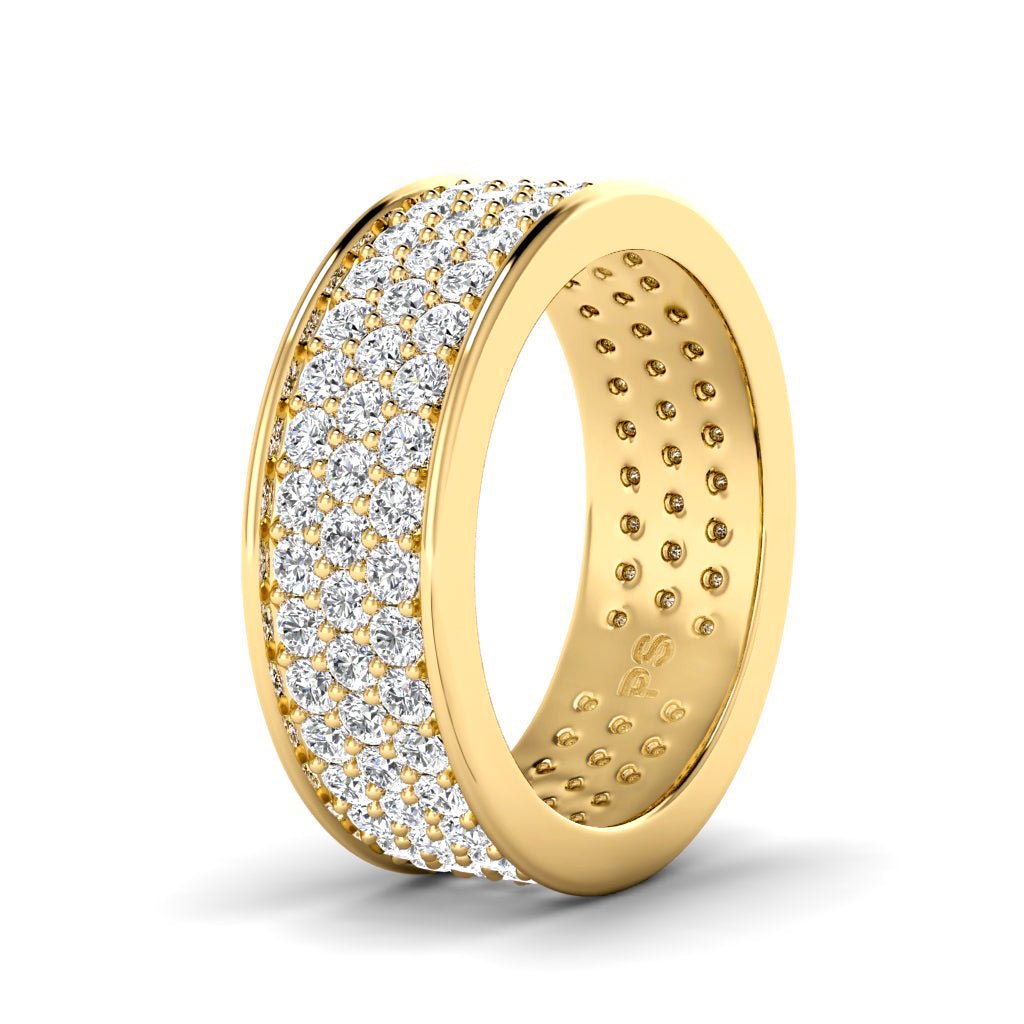 2.20 CT Round Cut Natural Diamonds - Eternity Rings