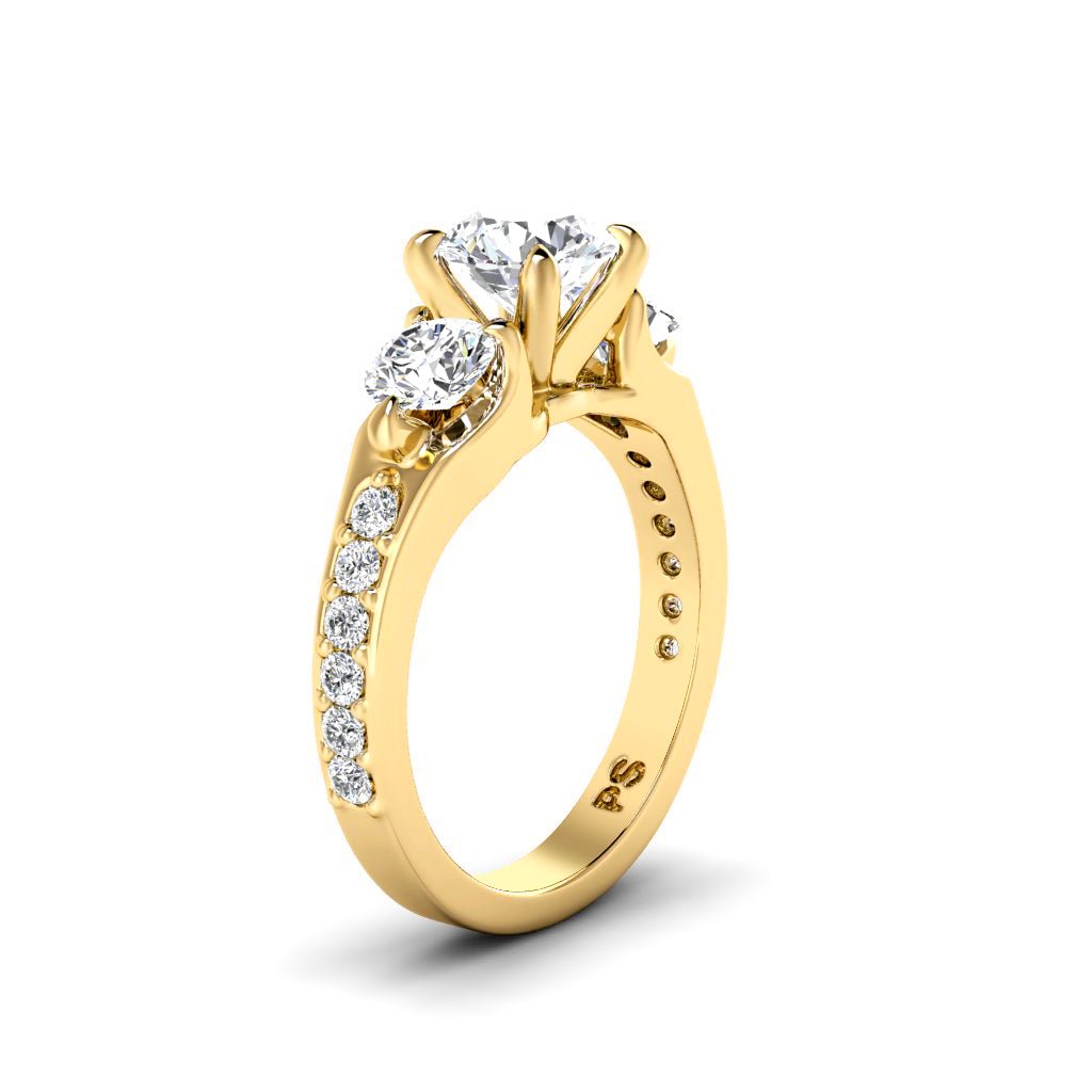 1.40-2.55 CT Round Cut Natural Diamonds - Engagement Ring
