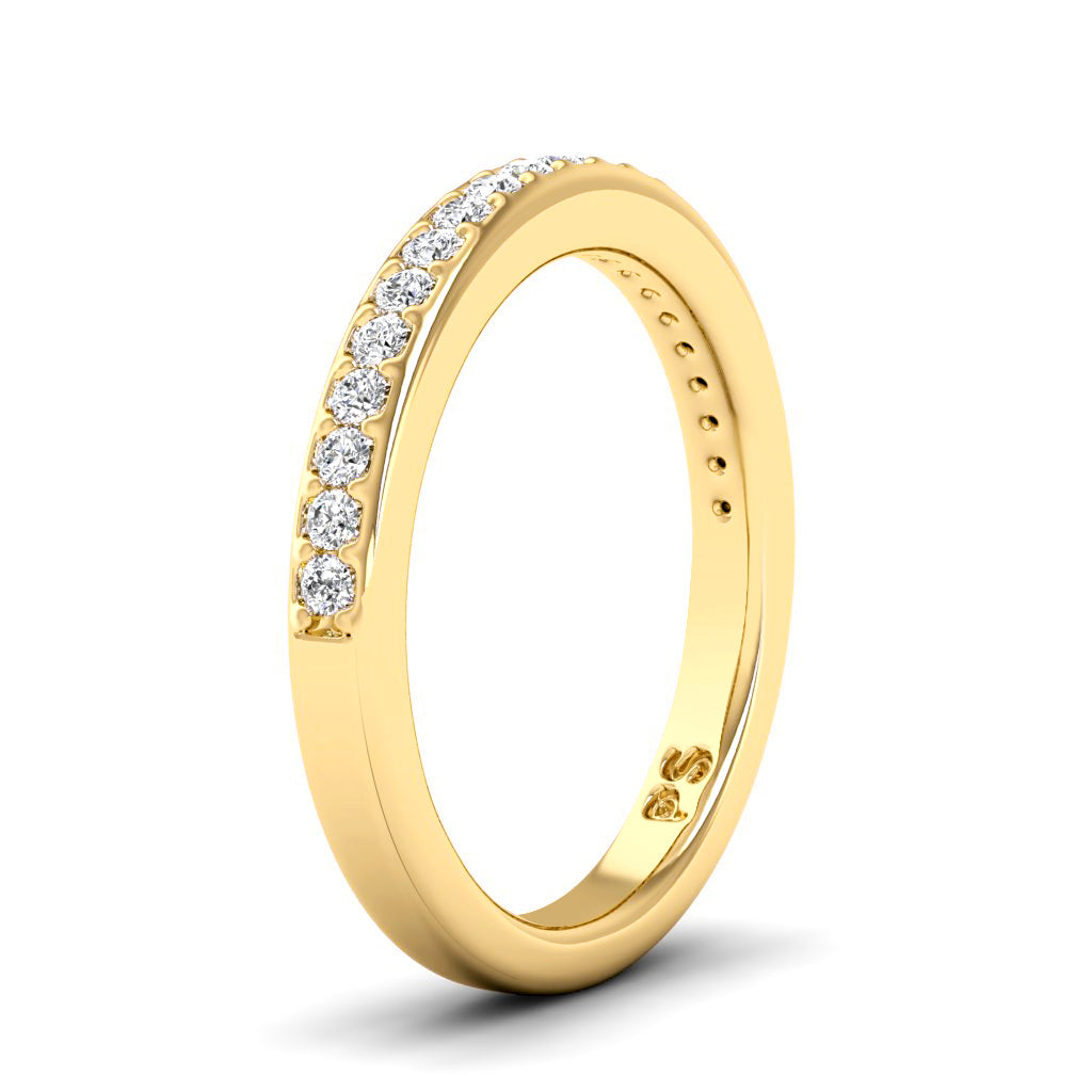 0.25 CT Round Cut Lab Grown Diamonds - Wedding Band