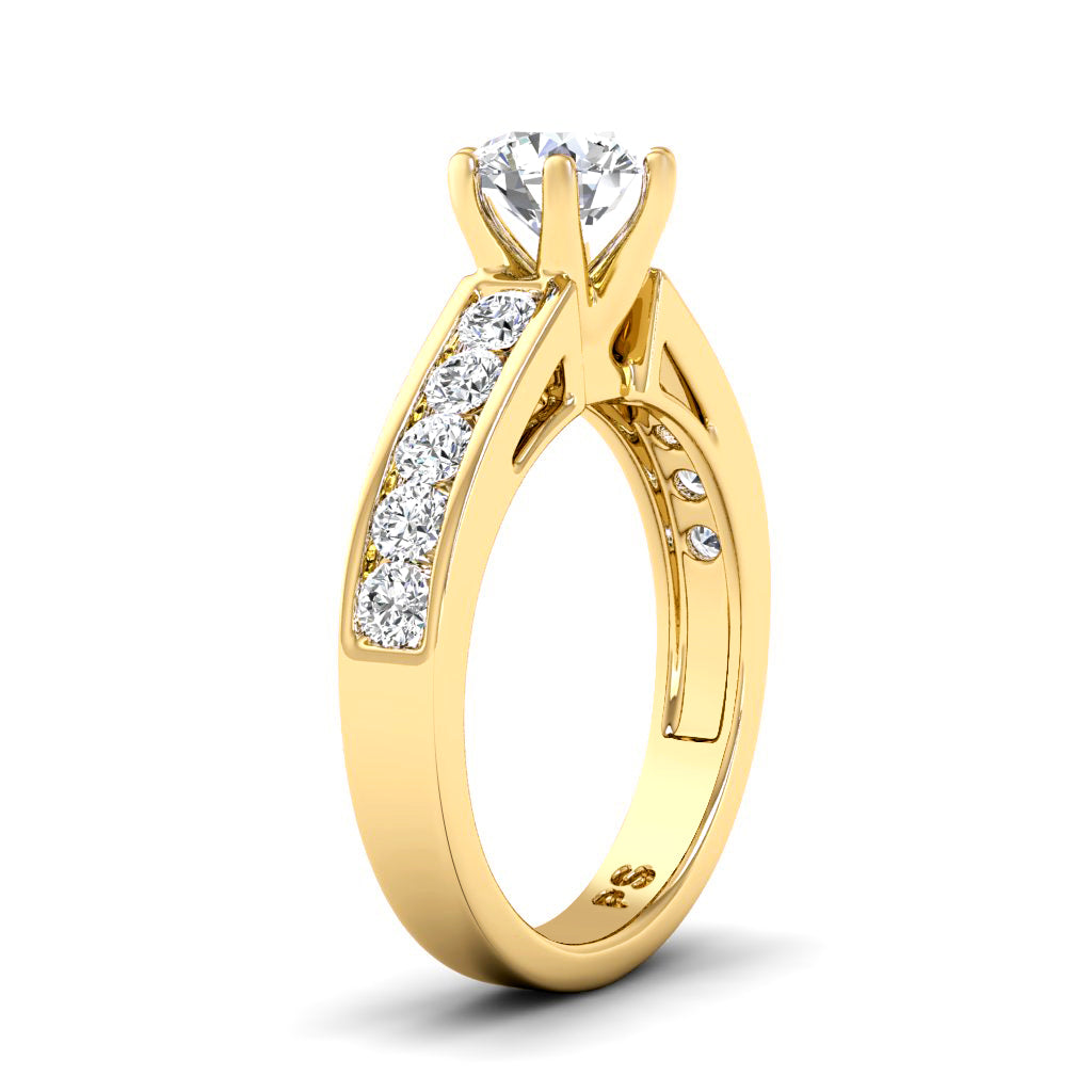 1.00-2.15 CT Round Cut Diamonds - Engagement Ring