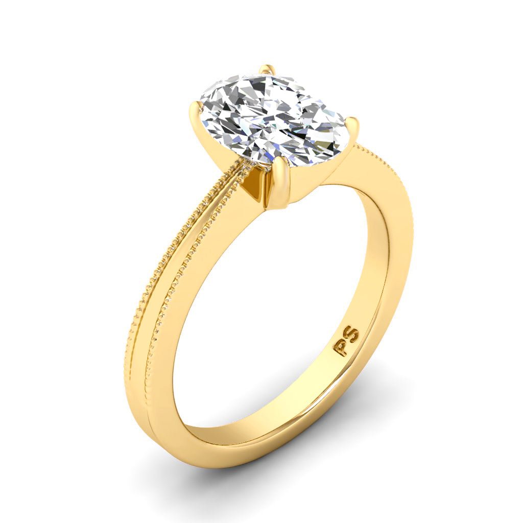 0.50-6.00 CT Oval Cut Diamonds - Solitaire Rings