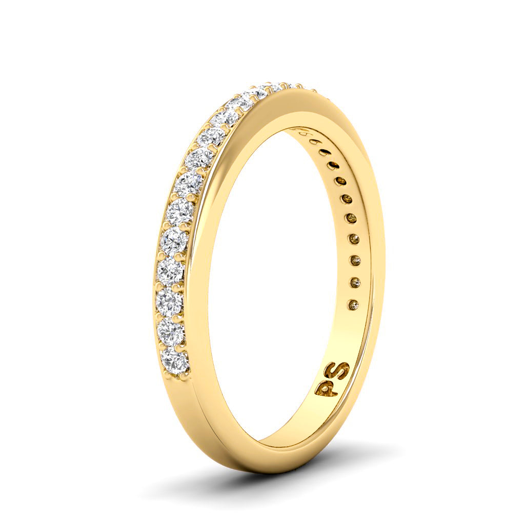 0.30 CT Round Cut Natural Diamonds - Wedding Band