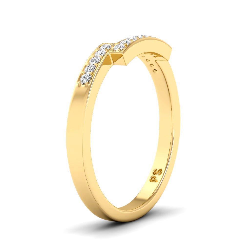 0.15 CT Round Cut Natural Diamonds - Wedding Band - Primestyle.com