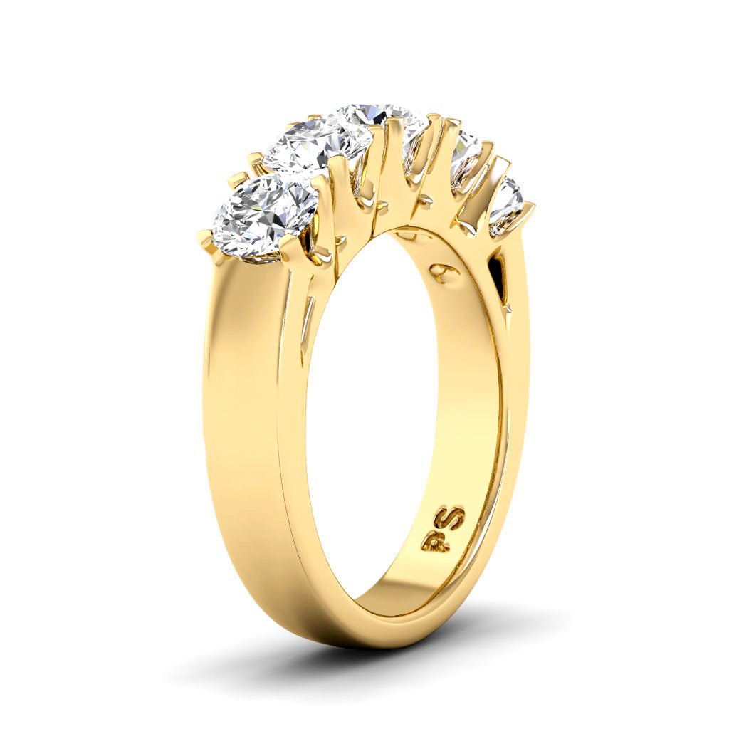 1.50 CT Round Cut Natural Diamonds - Wedding Band - Primestyle.com