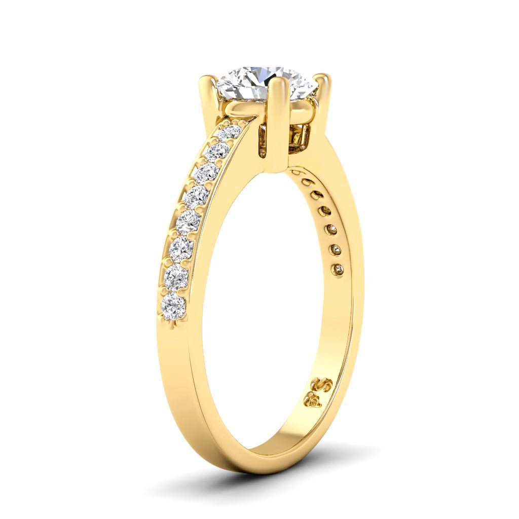 0.60-1.75 CT Round Cut Natural Diamonds - Engagement Ring