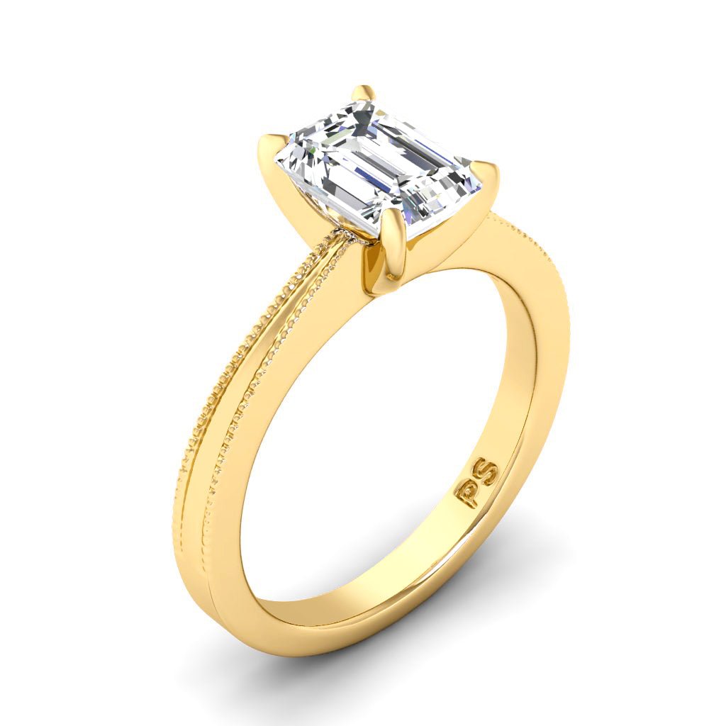 0.50-6.00 CT Emerald Cut Diamonds - Solitaire Rings