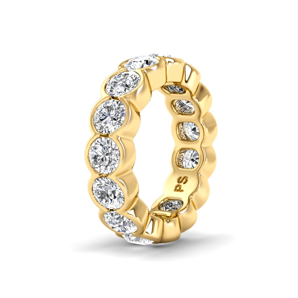 2.00-6.00 CT Round Cut Natural Diamonds - Eternity Rings