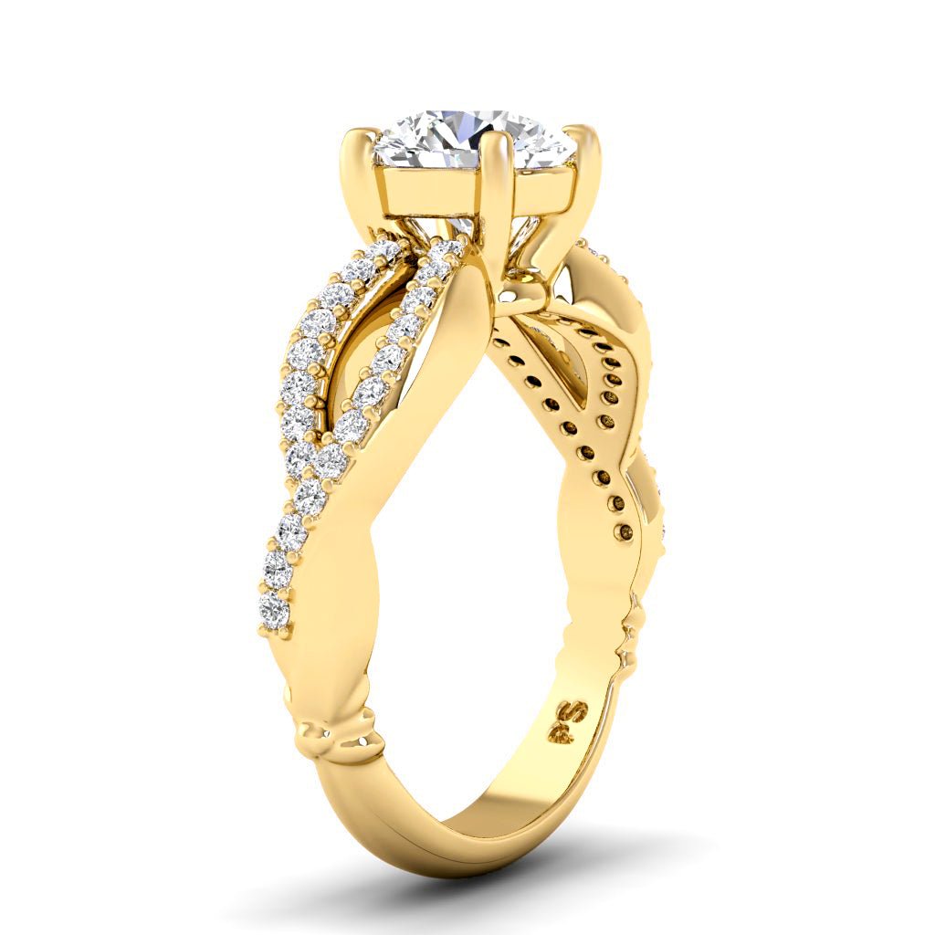 0.70-6.20 CT Round Cut Lab Grown Diamonds - Engagement Ring