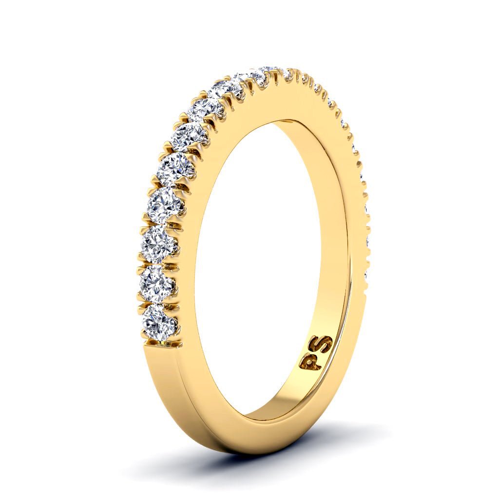 0.45 CT Round Cut Natural Diamonds - Wedding Band - Primestyle.com