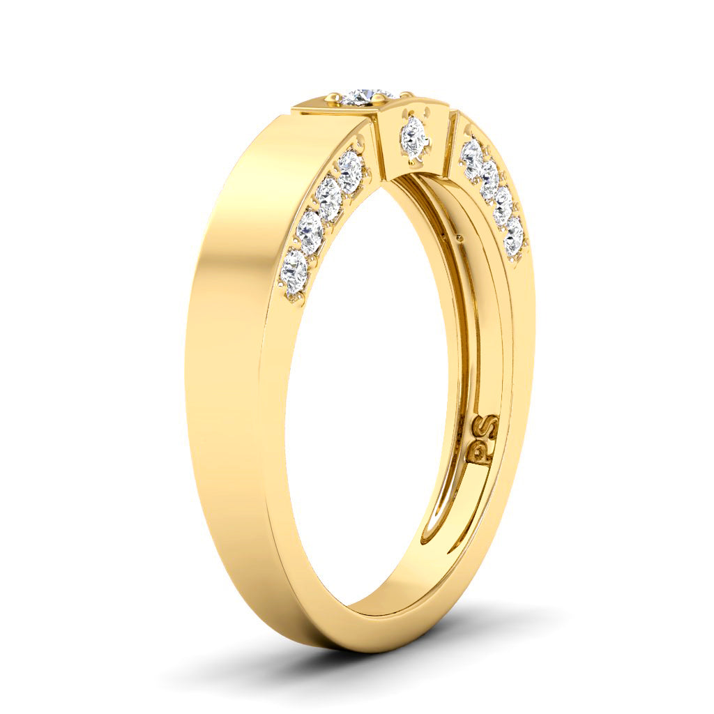 0.40 CT Round Cut Diamonds - Wedding Band