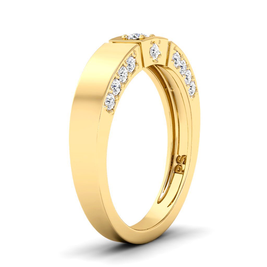 0.40 CT Round Cut Natural Diamonds - Wedding Band