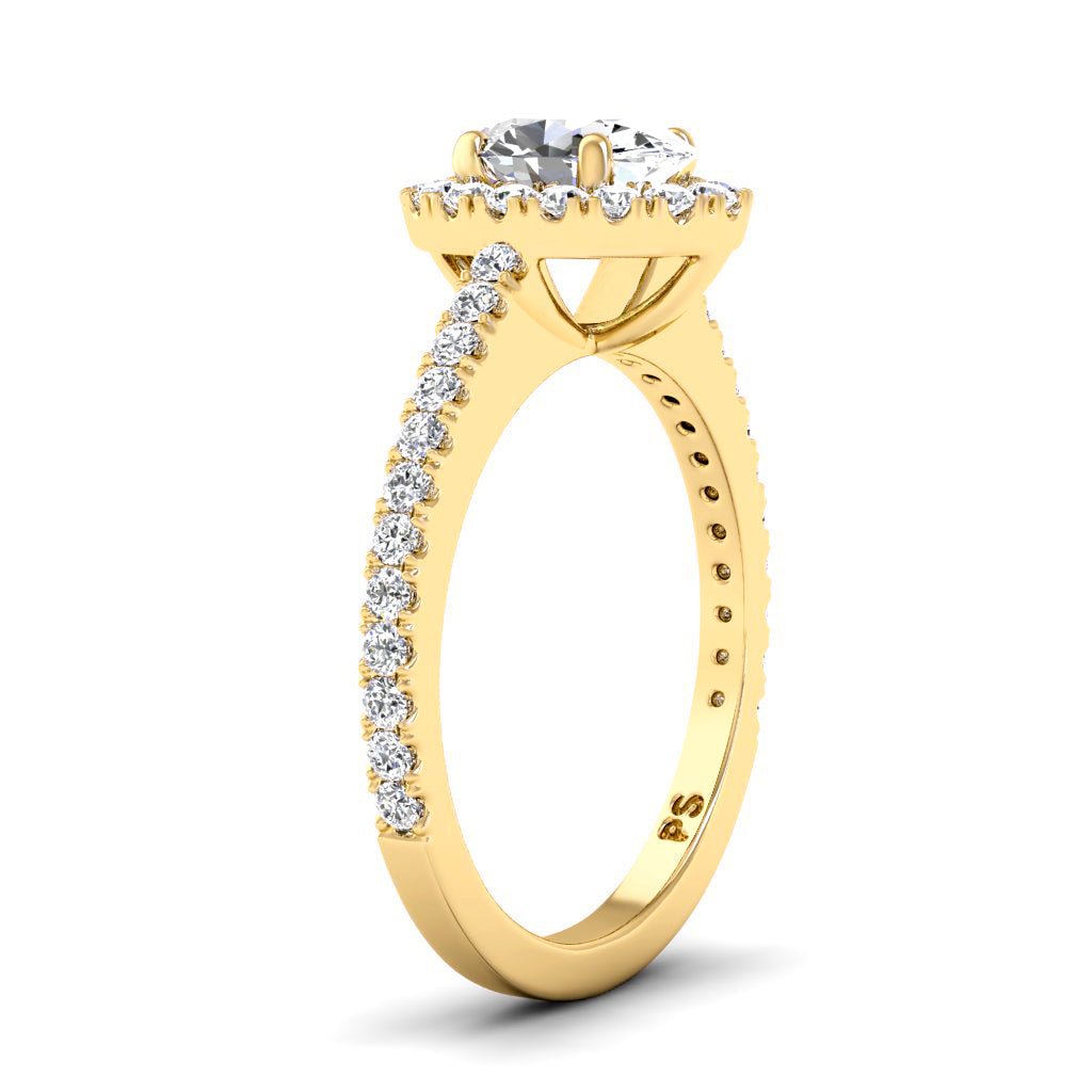 0.72 - 1.87 CT Oval & Round Cut Natural Diamonds - Engagement Ring - Primestyle.com
