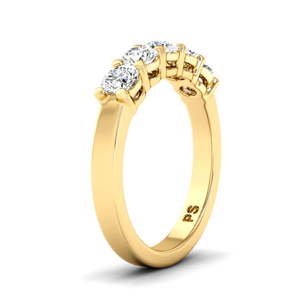 1.50 CT Round Cut Natural Diamonds - Wedding Band