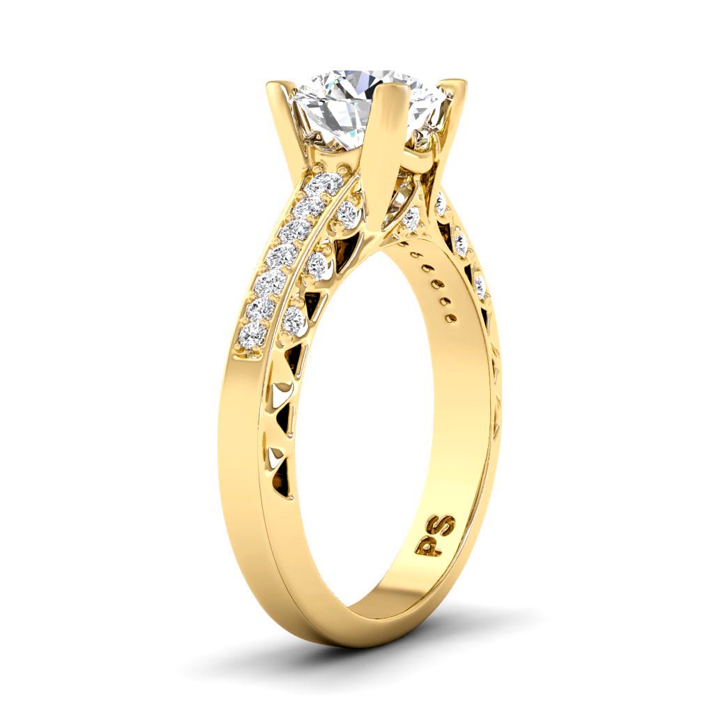 0.60-1.75 CT Round Cut Natural Diamonds - Engagement Ring