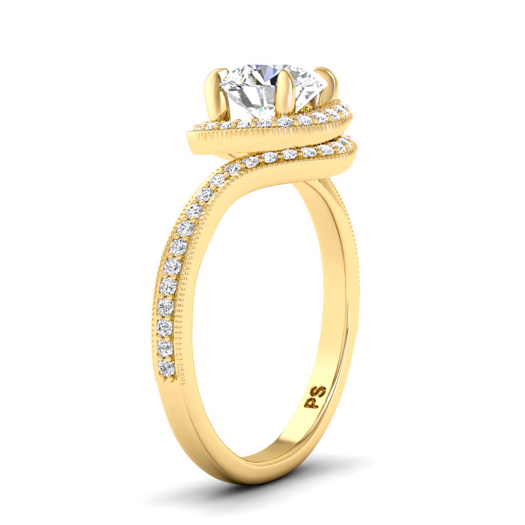 0.60-1.75 CT Round Cut Natural Diamonds - Engagement Ring