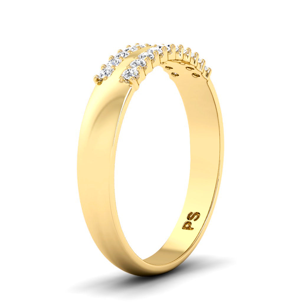 0.25 CT Round Cut Diamonds - Wedding Band