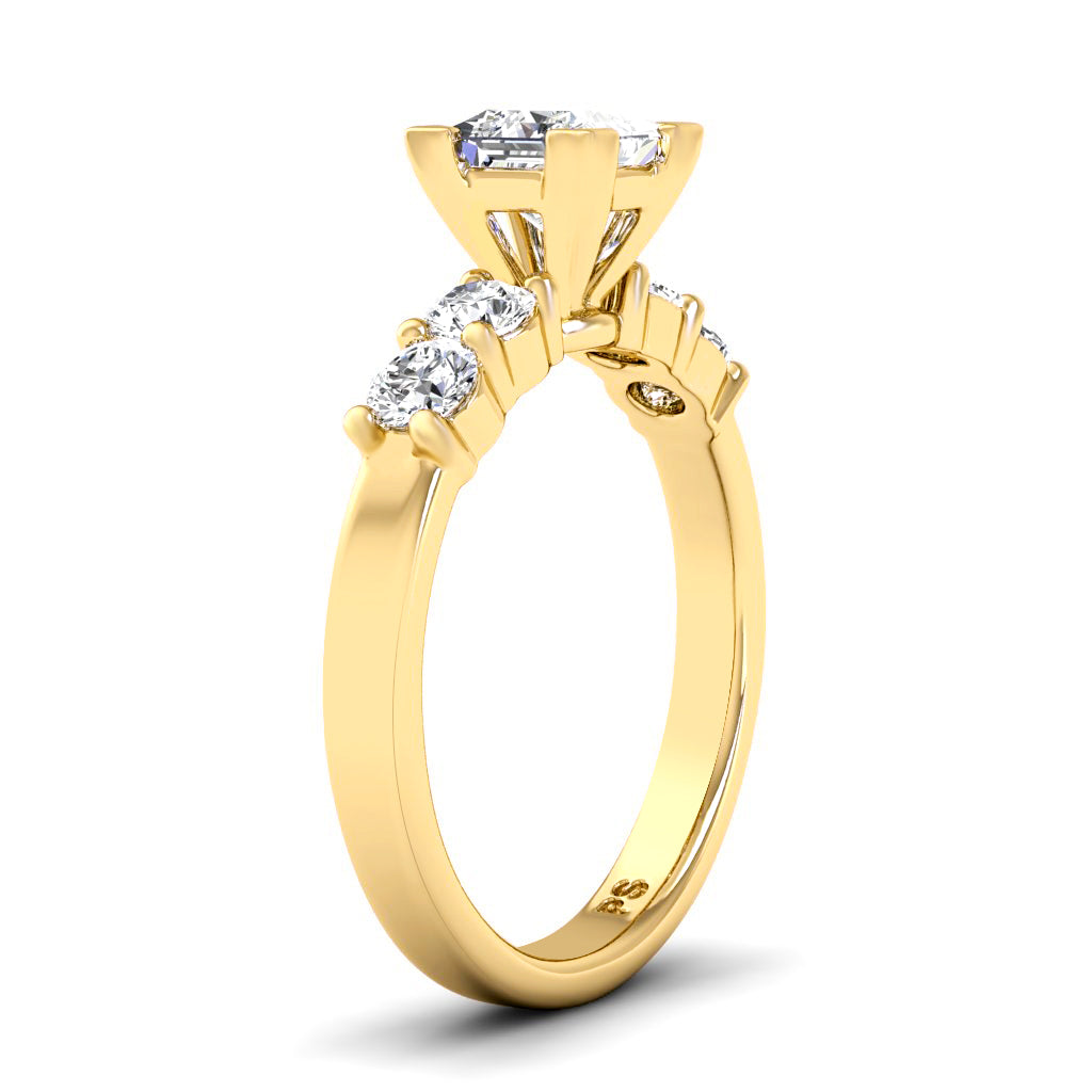 0.95-2.10 CT Round & Princess Cut Diamonds - Engagement Ring