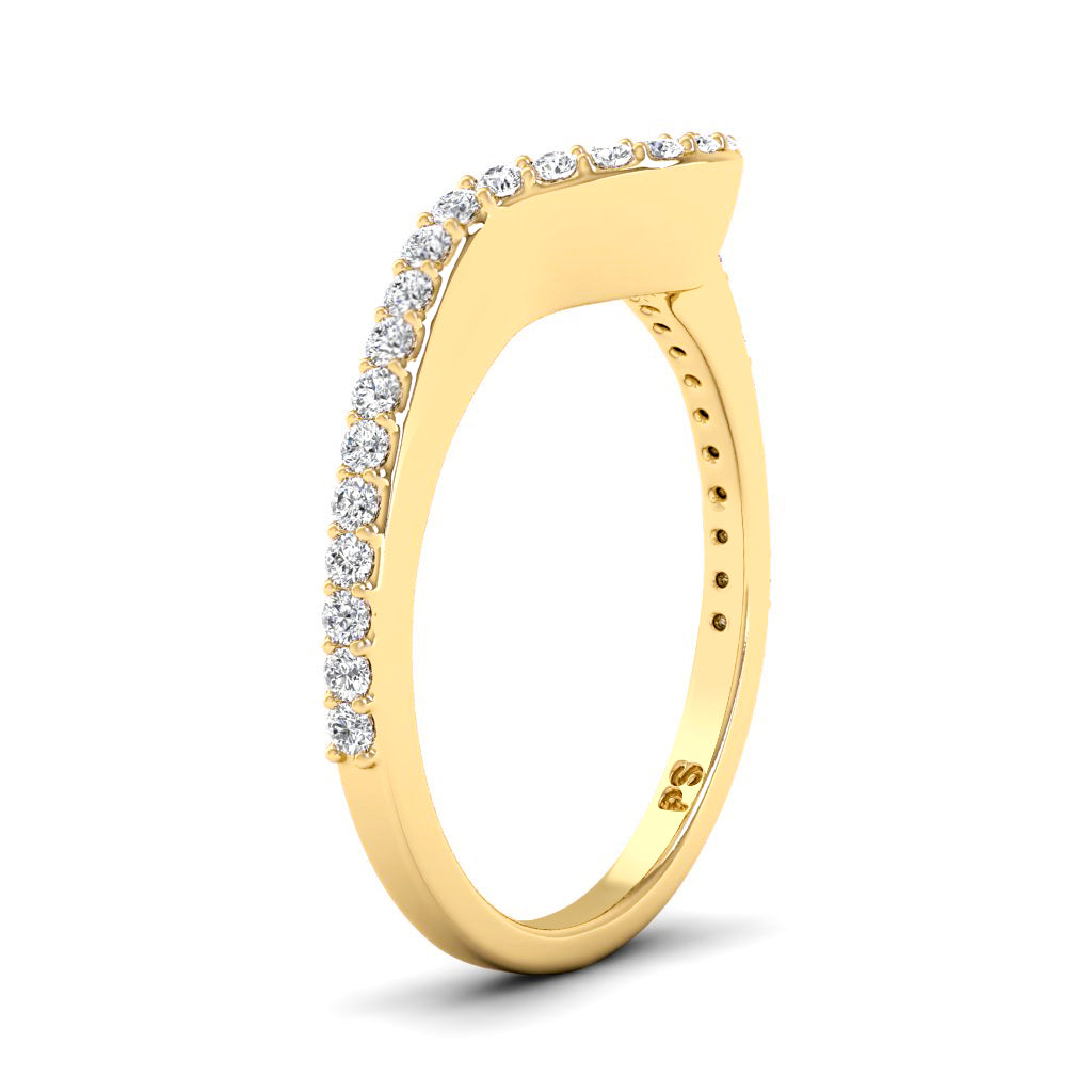 0.35 CT Round Cut Natural Diamonds - Wedding Band