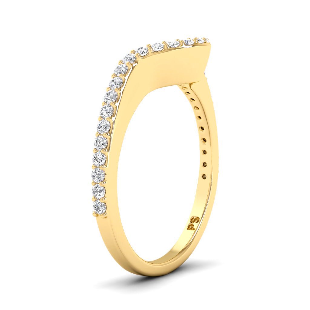 0.35 CT Round Cut Natural Diamonds - Wedding Band
