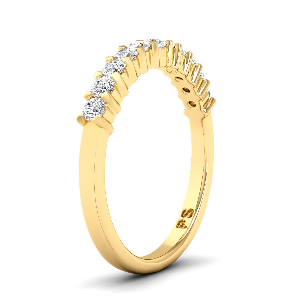 0.35 CT Round Cut Natural Diamonds - Wedding Band