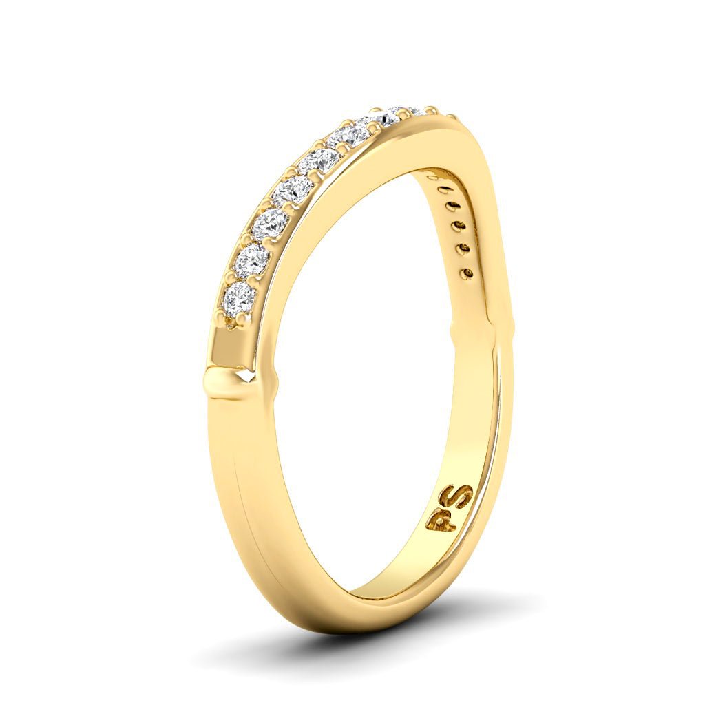 0.20 CT Round Cut Lab Grown Diamonds - Wedding Band - Primestyle.com