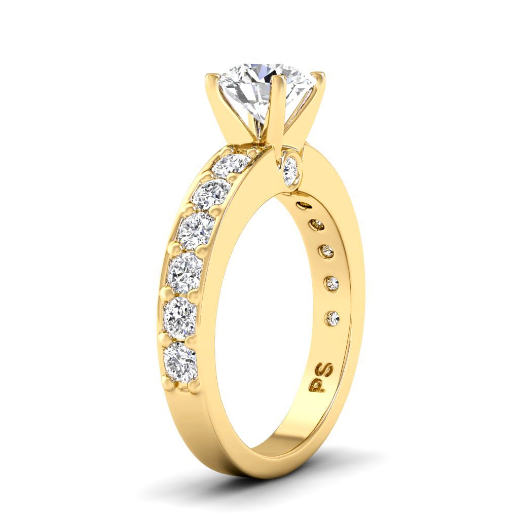 1.15-2.30 CT Round Cut Natural Diamonds - Engagement Ring