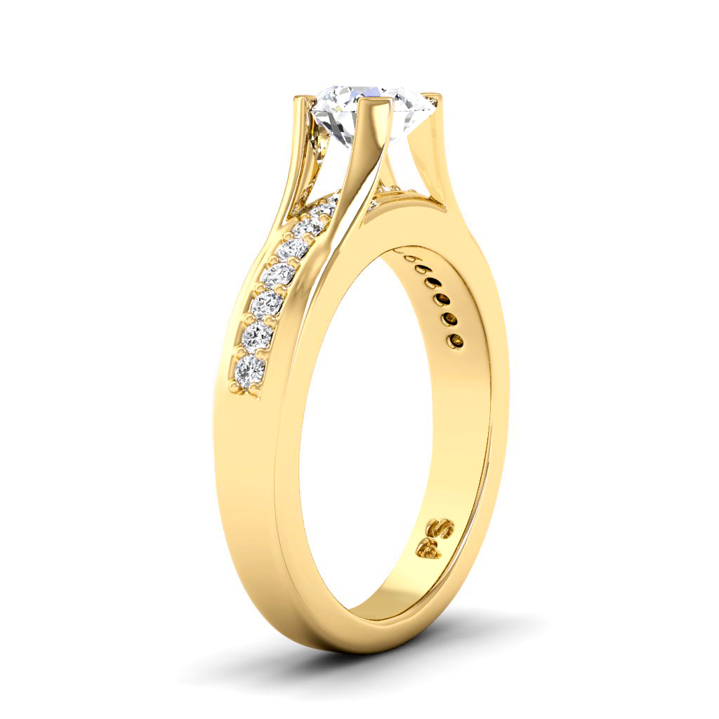 0.60-1.75 CT Round Cut Natural Diamonds - Engagement Ring