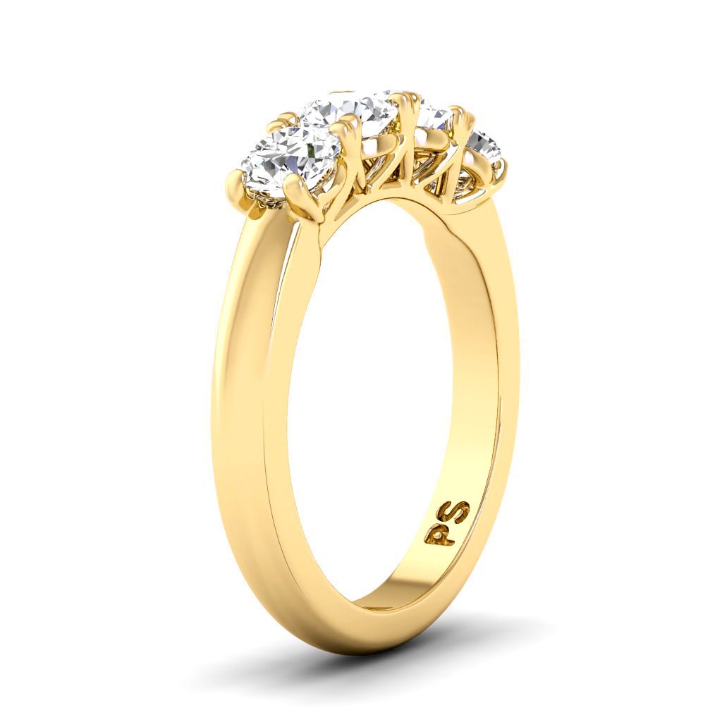 0.85 CT Round Cut Natural Diamonds - Wedding Band - Primestyle.com