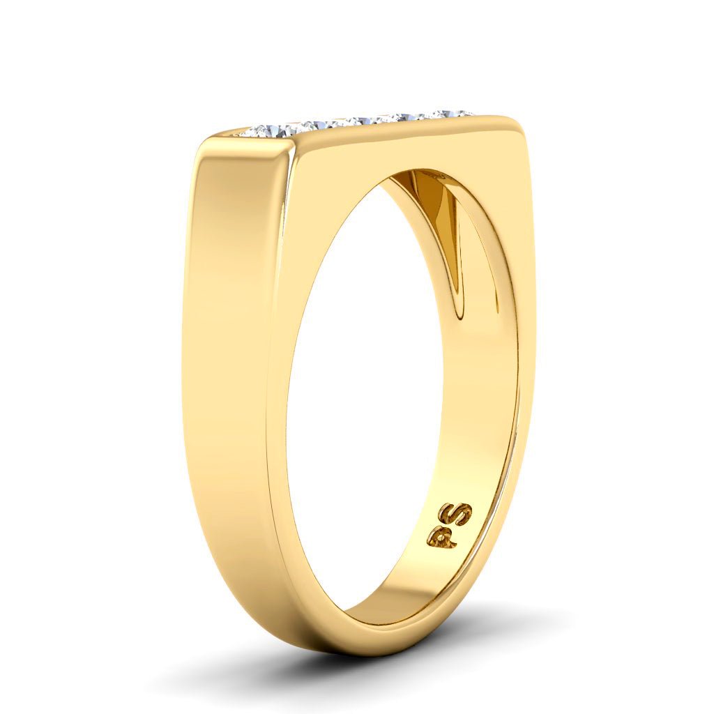 0.50 CT Round Cut Lab Grown Diamonds - Wedding Band - Primestyle.com
