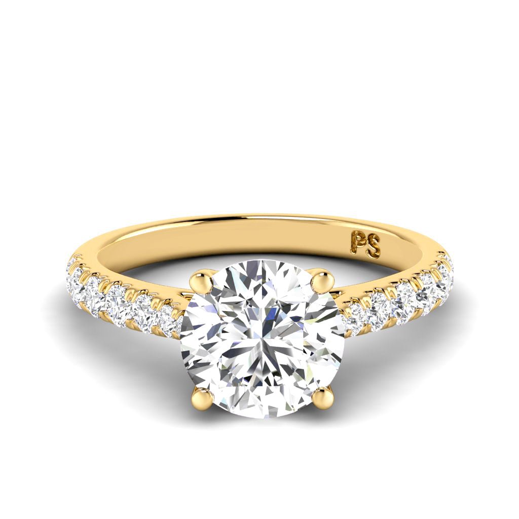 0.85-6.35 CT Round Cut Diamonds - Engagement Ring