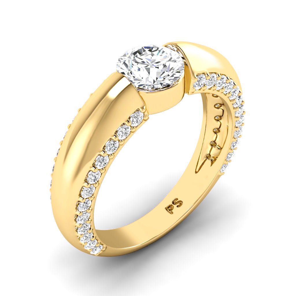 1.15-6.65 CT Round Cut Diamonds - Engagement Ring