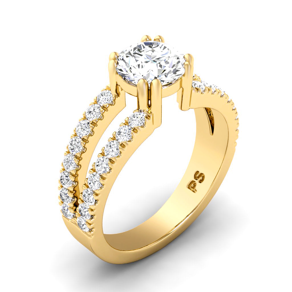 1.05-2.20 CT Round Cut Diamonds - Engagement Ring