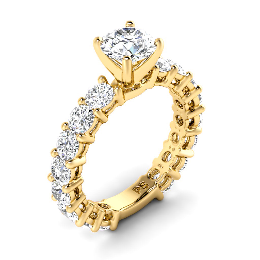 2.60-3.75 CT Round Cut Natural Diamonds - Engagement Ring