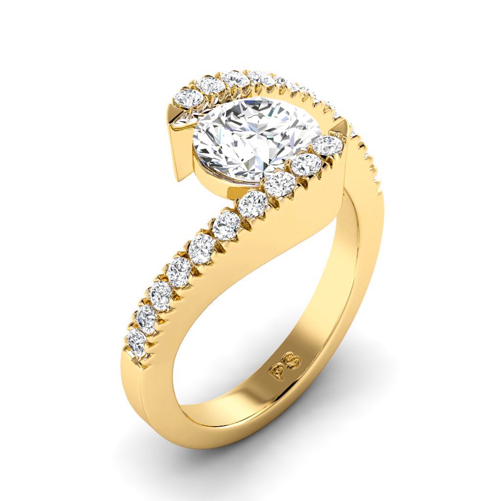 0.80-6.30 CT Round Cut Lab Grown Diamonds - Engagement Ring